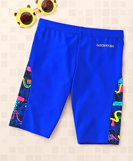 Lobster Knee Length Swimming Trunks - Royal Blue