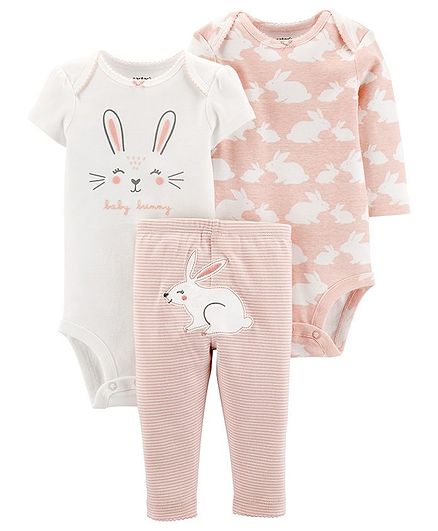 Carter's 3-Piece Bunny Little Character Set - Pink
