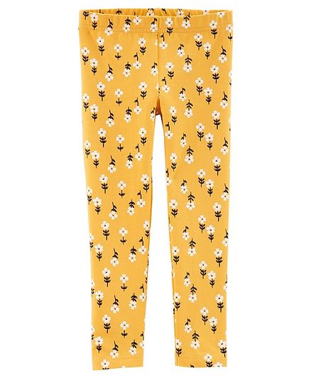 Carter's Floral Leggings - Yellow