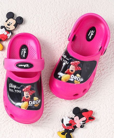 Cute Walk by Babyhug Clogs Minnie Mouse Print - Pink
