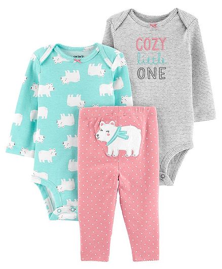 Carter's 3-Piece Polar Bear Little Character Set - Multicolor