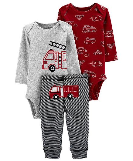 Carter's 3-Piece Firetruck Little Character Set - Multicolor