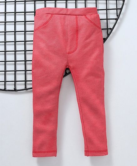 Earth Conscious Full Length Solid Leggings - Pink