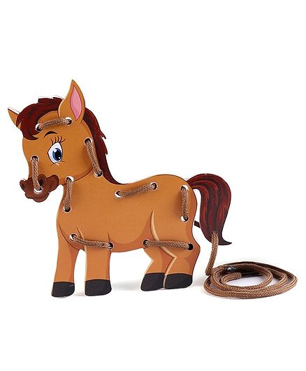Omocha Lace It Up Horse - Brown