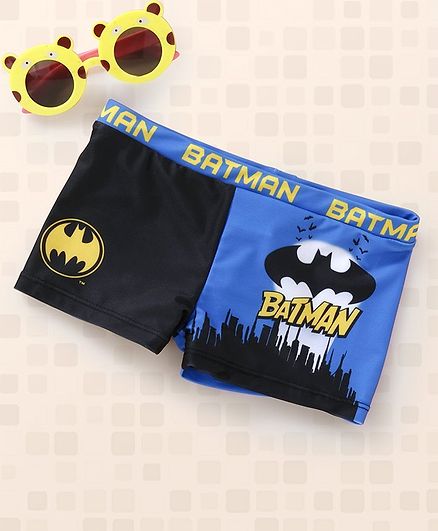 DC Comics Batman Swimming Trunks - Black Blue