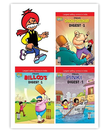 Chacha Billoo Pinki Digest Combo 1 - English