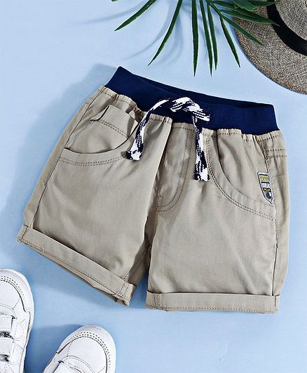 Little Kangaroos Shorts With Drawstrings - Fawn