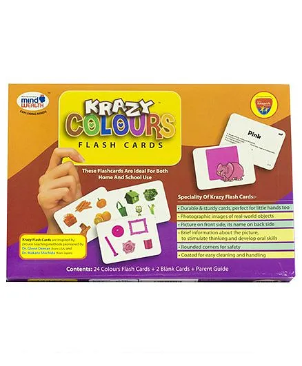 Krazy Colours Flash Cards - Multi Colour