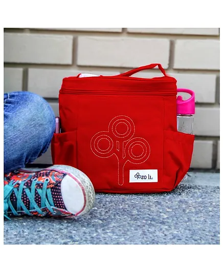 Zoli Nom Nom Insulated Lunch Bag - Red