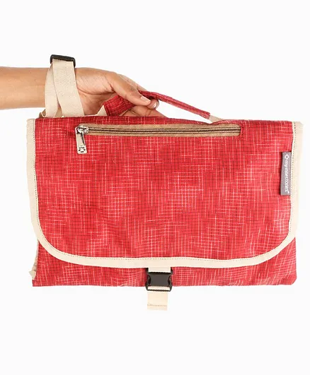 My Milestones Insta Diaper Changing Pad - Red