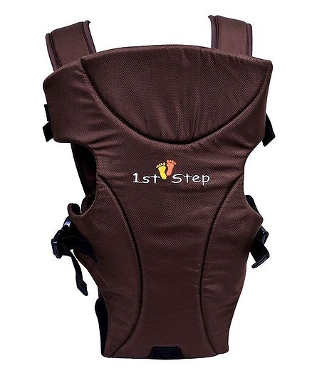 1st Step Adjustable 3 Way Baby Carrier With Comfortable Grip And Breathable Fabric - Brown