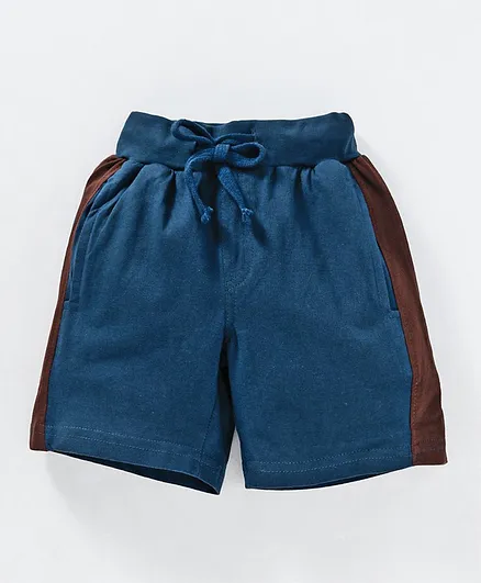Kiddopanti Side Tape Shorts - Blue