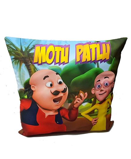 Sassoon Motu Patlu Cushion Cover - Multi