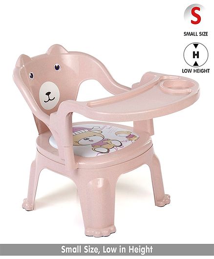 Chair With Feeding Tray - Light Pink