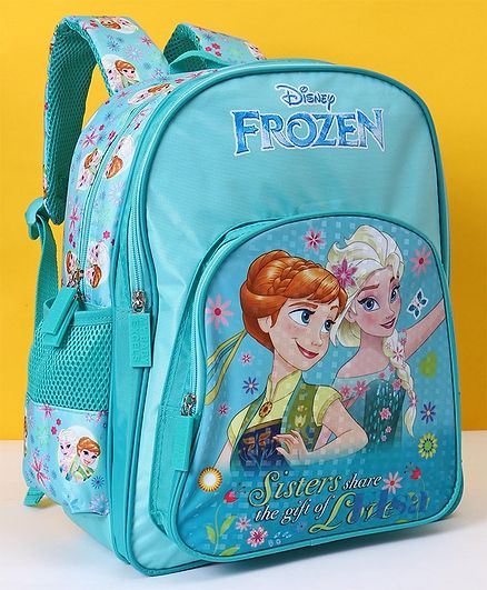 Disney Frozen School Bag Sea Green - 14 Inches