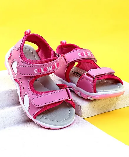 Cute Walk by Babyhug Sandals - Pink