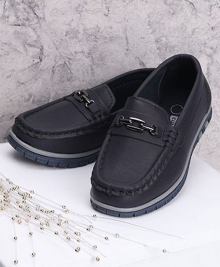 Cute Walk by Babyhug Party Wear Loafers - Navy Blue