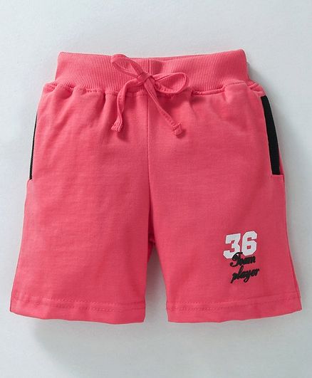 Olio Kids Shorts Team Player Print - Coral