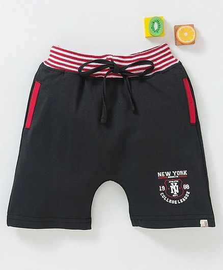 Olio Kids Shorts New York Print - Black