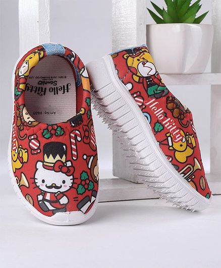 Hello Kitty Canvas Shoes - Red