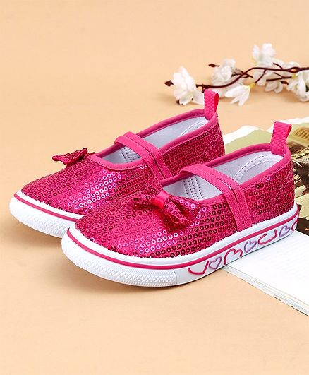 Cute Walk by Babyhug Casual Shoes Sequin Detailing - Pink