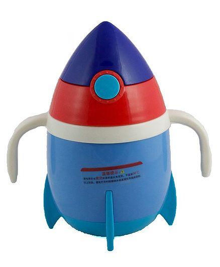 Kidofash Rocket Stainless Steel Sipper Water Bottle - Blue