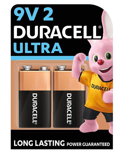 Duracell Ultra Alkaline 9 V Batteries - Pack Of 2