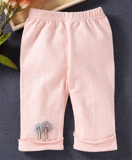 Meng Wa Full Length Lounge Pant Tree Patch - Light Peach