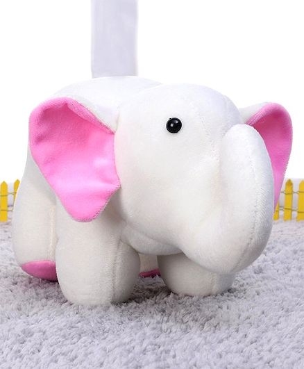 Play Toons Elephant Soft Toy Cream - Height - 17 cm