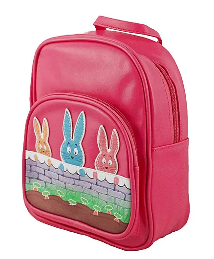 Kidofash Rabbit Patch Backpack - Dark Pink
