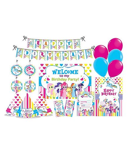Prettyurparty My Little Pony Themed Party Decorations Set - Blue