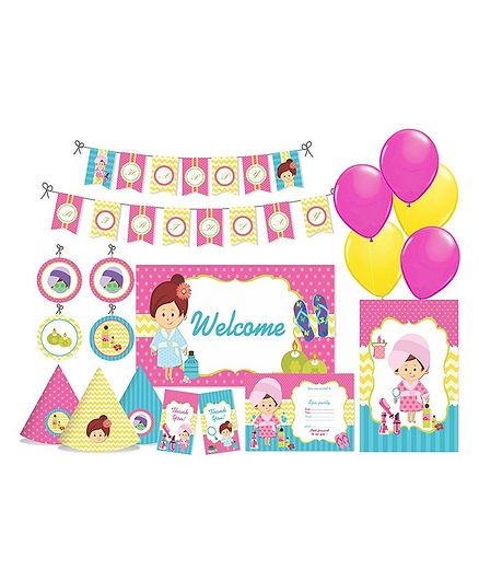 Prettyurparty Spa Party Decorations Package - Multicolor