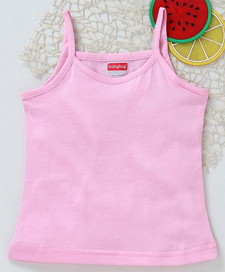 Babyhug Solid Singlet Slip - Pink