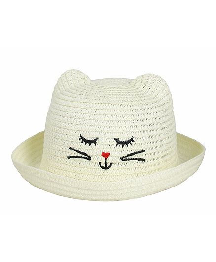 Kidofash Kitten Design Hat - Cream
