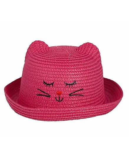 Kidofash Kitten Design Hat - Dark Pink