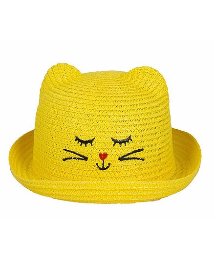 Kidofash Kitten Design Hat - Yellow