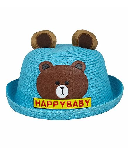 Kidofash Bear Patched Hat - Blue