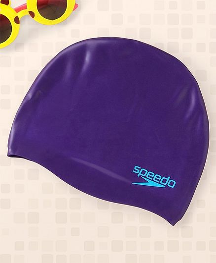Speedo Silicone Moulded Junior Swim Cap - Blue