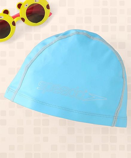 Speedo Silicone Moulded Junior Swim Cap - Blue