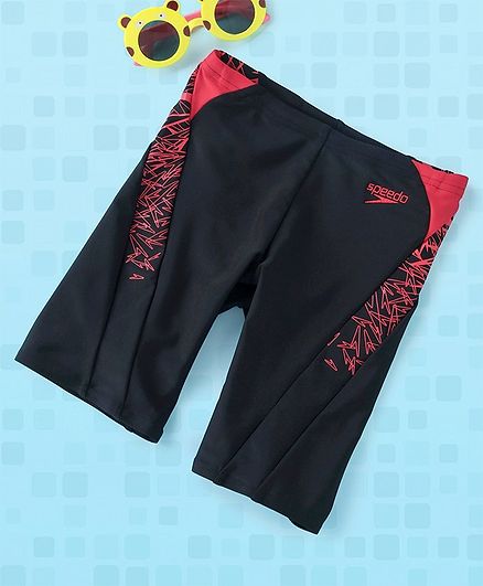 Speedo Swimming Trunks - Black Red