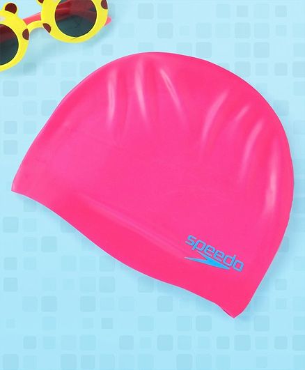 Speedo Silicone Moulded Junior Swim Cap - Pink