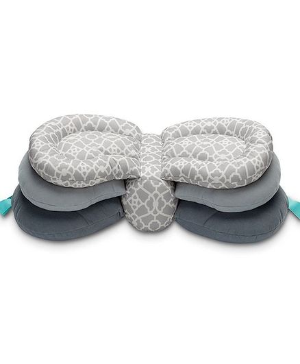 BabyMoon Multi-Function Elevate Adjustable Nursing Pillow - Grey