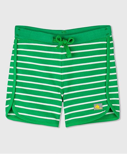 Cherry Crumble by Nitt Hyman Striped Shorts - Green