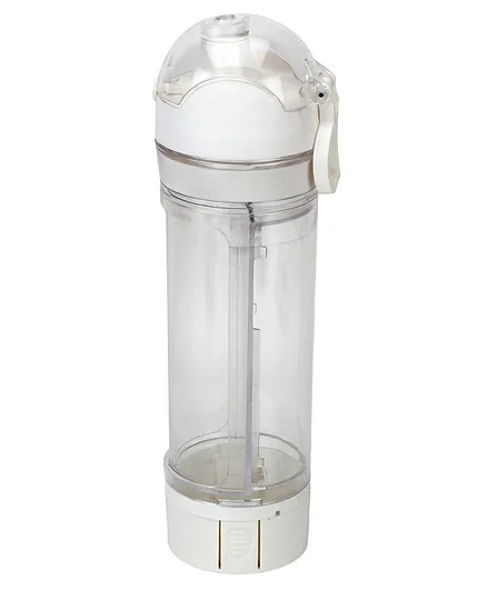 Passion Petals Water Bottle With Flip Open Cap White - 500 ml