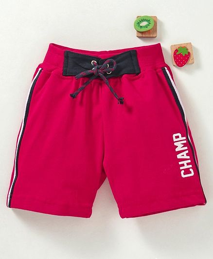 Olio Kids Shorts Champ Print - Red