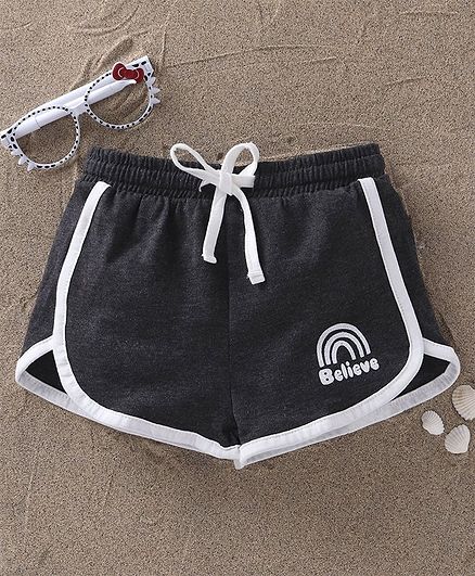 Fox Baby Elasticated Waist Shorts - Black