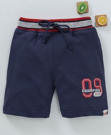 Olio Kids Shorts Number Patch - Navy Blue