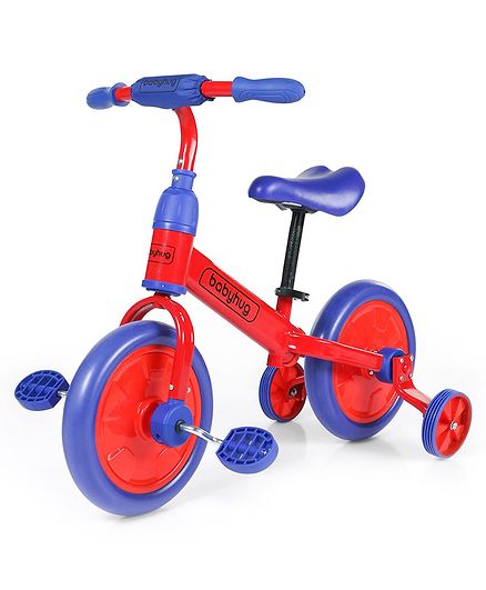Babyhug Wanderer Self 4-1 Balance Bike Red Dark Blue - 12 inches