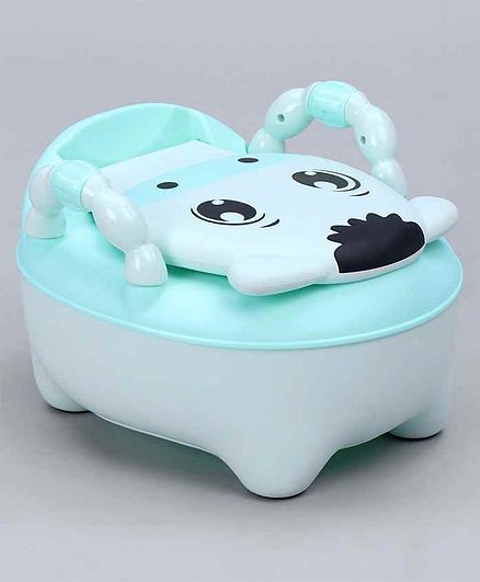 Animal Design Potty Chair With Lid - Green