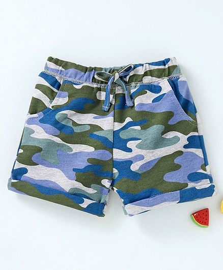 Yiyi Garden Drawstring Waist Shorts - Multicolor